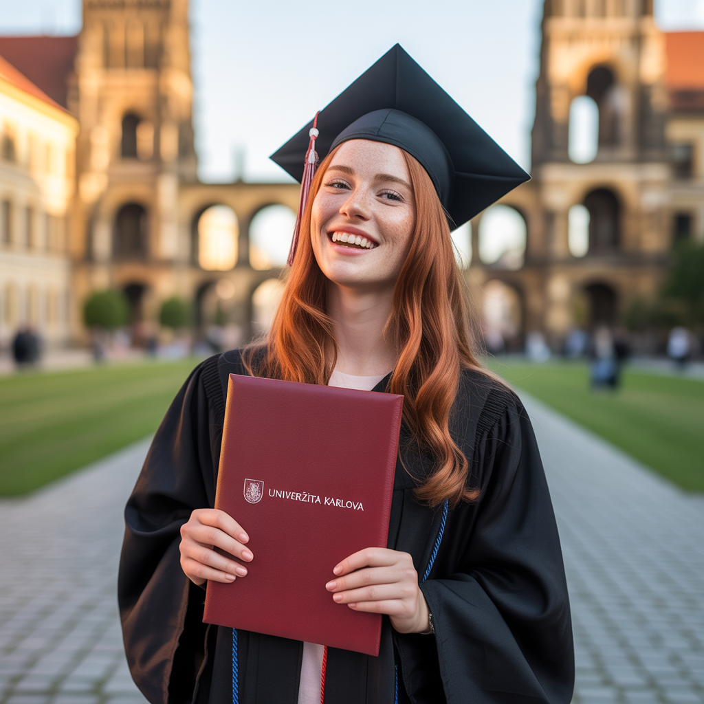 Studentka, která získala stipendium
